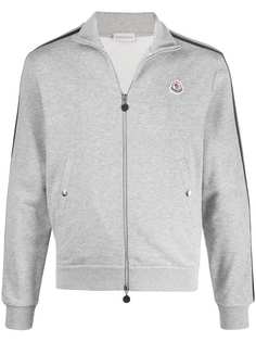 Moncler спортивная куртка с полосками и логотипом