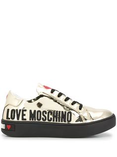 Love Moschino кеды с логотипом