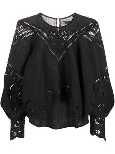Isabel Marant блузка с кружевом