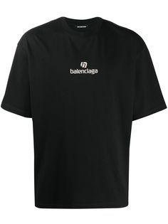 Balenciaga футболка Sponsor с логотипом