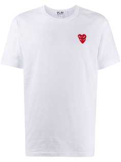 Comme Des Garçons Play футболка с вышитым логотипом