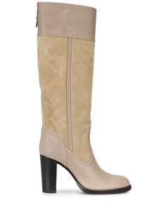 Chloé двухцветные сапоги