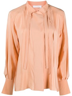 Chloé блузка Lavallière в полоску