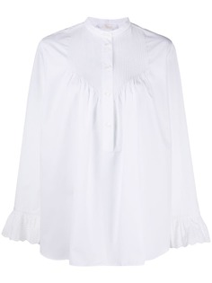 Chloé блузка со складками и длинными рукавами