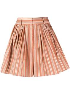 Chloé шорты широкого кроя в полоску