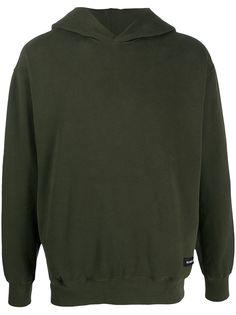 Aspesi свитер с капюшоном и нашивкой-логотипом