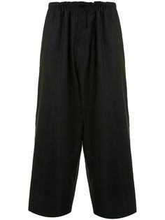 Yohji Yamamoto брюки с присборенной талией