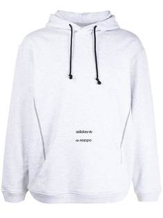 adidas худи с кулиской и логотипом