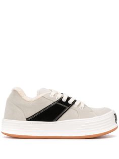 Palm Angels SUEDE SNOW LOW TOP WHITE BLACK