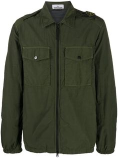 Stone Island куртка-рубашка на молнии