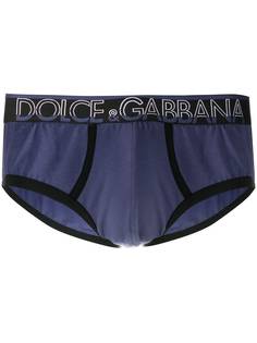Dolce & Gabbana трусы-брифы с логотипом на поясе