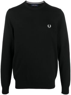 Fred Perry толстовка с вышитым логотипом