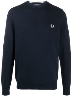 Fred Perry толстовка с вышитым логотипом