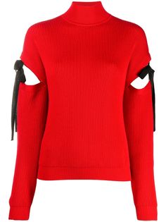 Boutique Moschino джемпер с воротником-стойкой и вырезами
