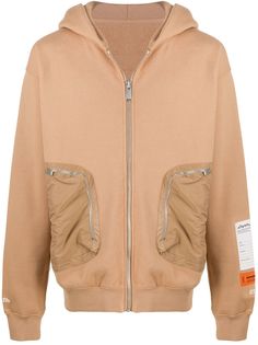 Heron Preston худи на молнии с карманами