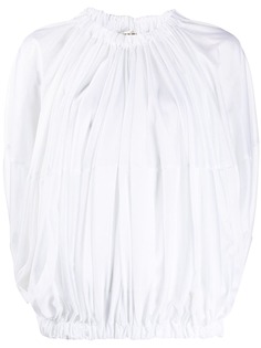 Comme Des Garçons блузка с длинными рукавами и сборками