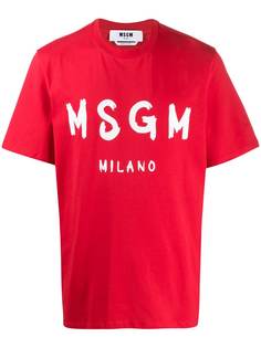 MSGM футболка с логотипом