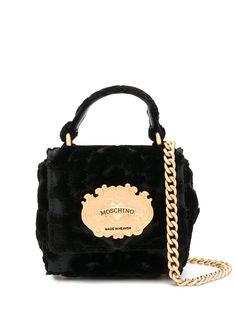 Moschino жаккардовая мини-сумка