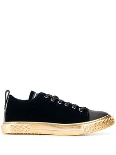 Giuseppe Zanotti кеды на подошве с эффектом металлик