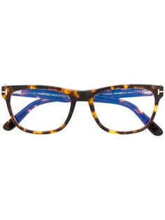 Tom Ford Eyewear очки в квадратной оправе черепаховой расцветки