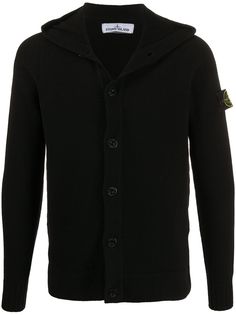 Stone Island джемпер с капюшоном и нашивкой-логотипом
