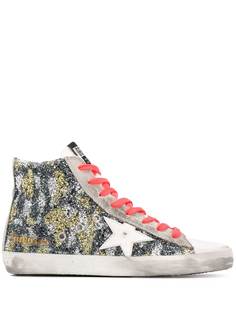 Golden Goose кеды с эффектом потертости и вставками