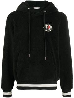 Moncler худи с нашивкой-логотипом