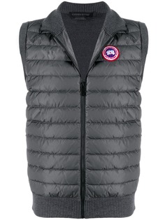 Canada Goose стеганый жилет с нашивкой-логотипом