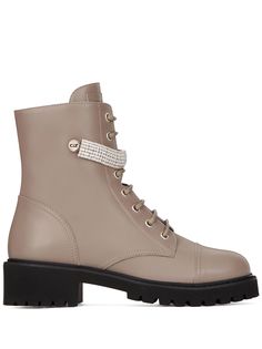Giuseppe Zanotti ботинки-хайкеры с кристаллами