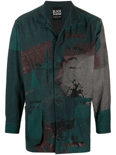 Yohji Yamamoto куртка с принтом