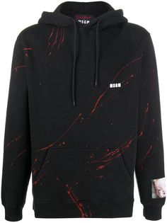 MSGM худи с эффектом разбрызганной краски