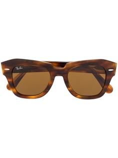 Ray-Ban солнцезащитные очки State Street в прямоугольной оправе
