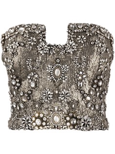 Alexander McQueen топ без рукавов с бисером