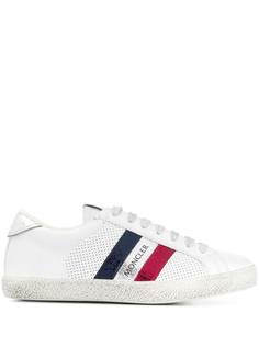 Moncler кеды с полосками и логотипом