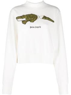 Palm Angels толстовка с нашивкой