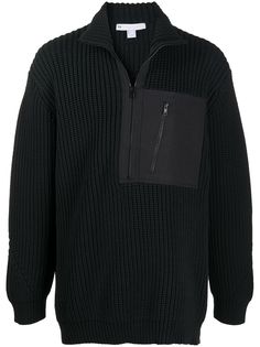Y-3 джемпер с воротником на молнии