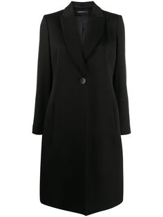 Emporio Armani однобортное пальто