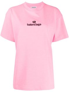 Balenciaga футболка с вышитым логотипом