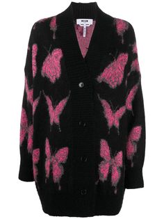 MSGM длинный кардиган с принтом