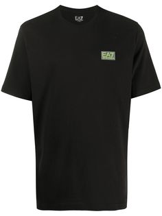Ea7 Emporio Armani футболка с круглым вырезом и нашивкой-логотипом