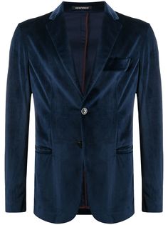 Emporio Armani бархатный пиджак