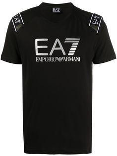Ea7 Emporio Armani футболка с круглым вырезом и логотипом