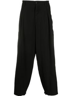 Yohji Yamamoto брюки с завышенной талией