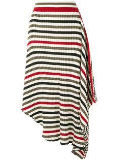 JW Anderson Infinity striped asymmetric skirt