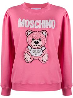 Moschino толстовка с аппликацией