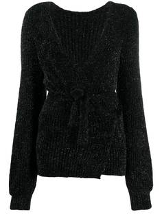 Emporio Armani кардиган в рубчик с запахом