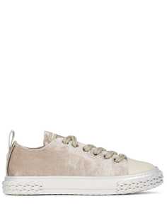 Giuseppe Zanotti бархатные кеды Blabber