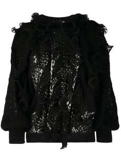 Alberta Ferretti трикотажный топ с оборками