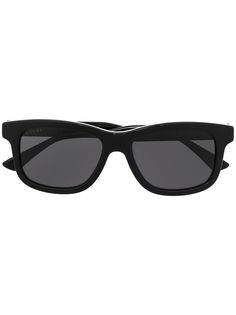 Gucci Eyewear солнцезащитные очки в прямоугольной оправе