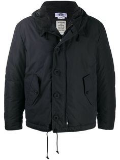 Junya Watanabe MAN пуховик-бомбер с капюшоном